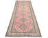 10 Ft Vintage Pink Persian Style Hand Knotted Low Pile Wool Runner Rug